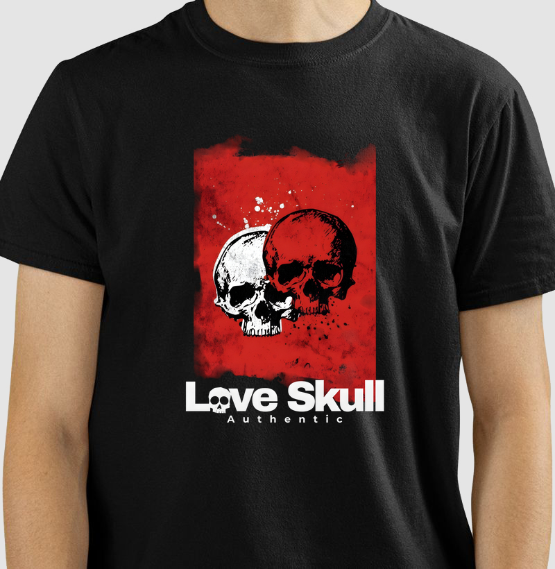 Camiseta Love Skull