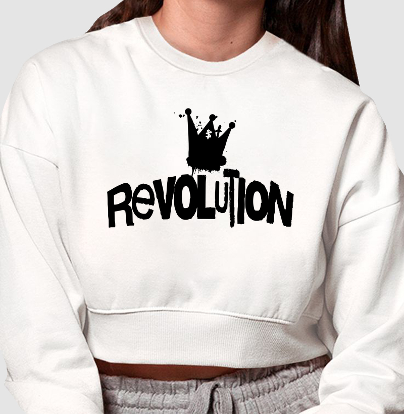 Revolution: Moletom Cropped - Estilo e Atitude em Cada Detalhe
