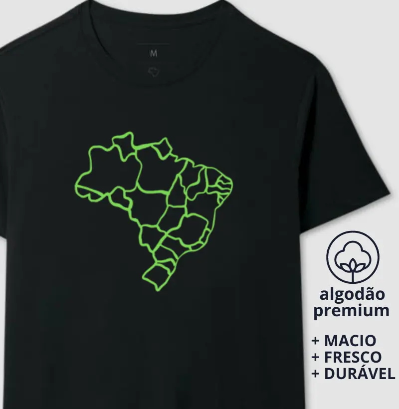Camiseta Mapa do Brasil