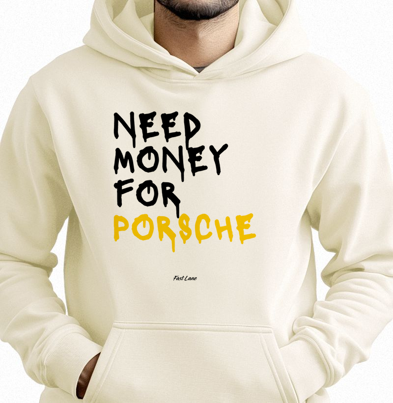Moletom com capuz Need Money For Porsche 