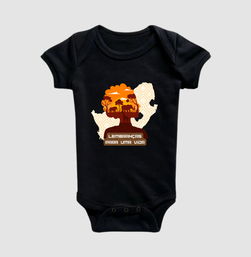 Body Infantil Animalis Lembranças para Vida 100% Algodão