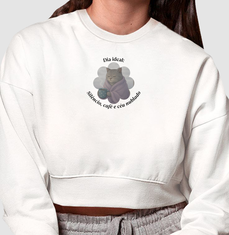 Dia ideal: silêncio, café e céu nublado