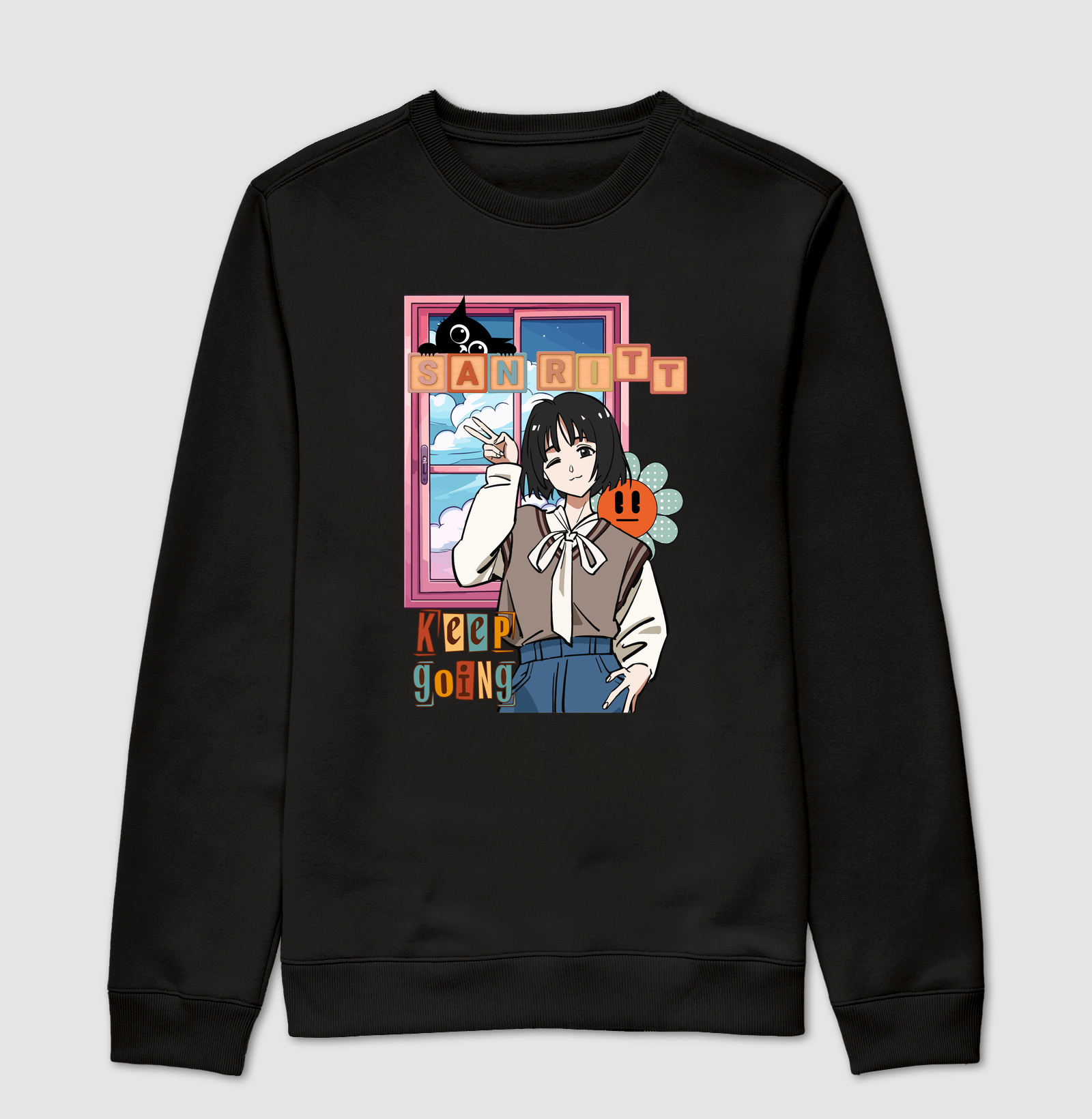 Suéter Moletom S★R Keep going 