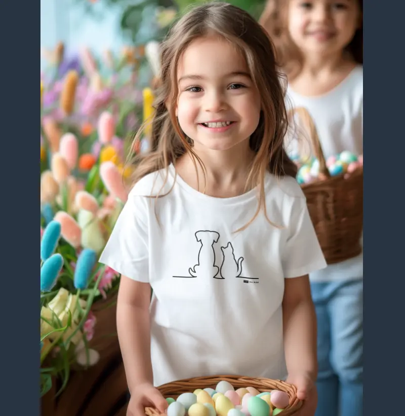 079 - Camiseta infantil amigos