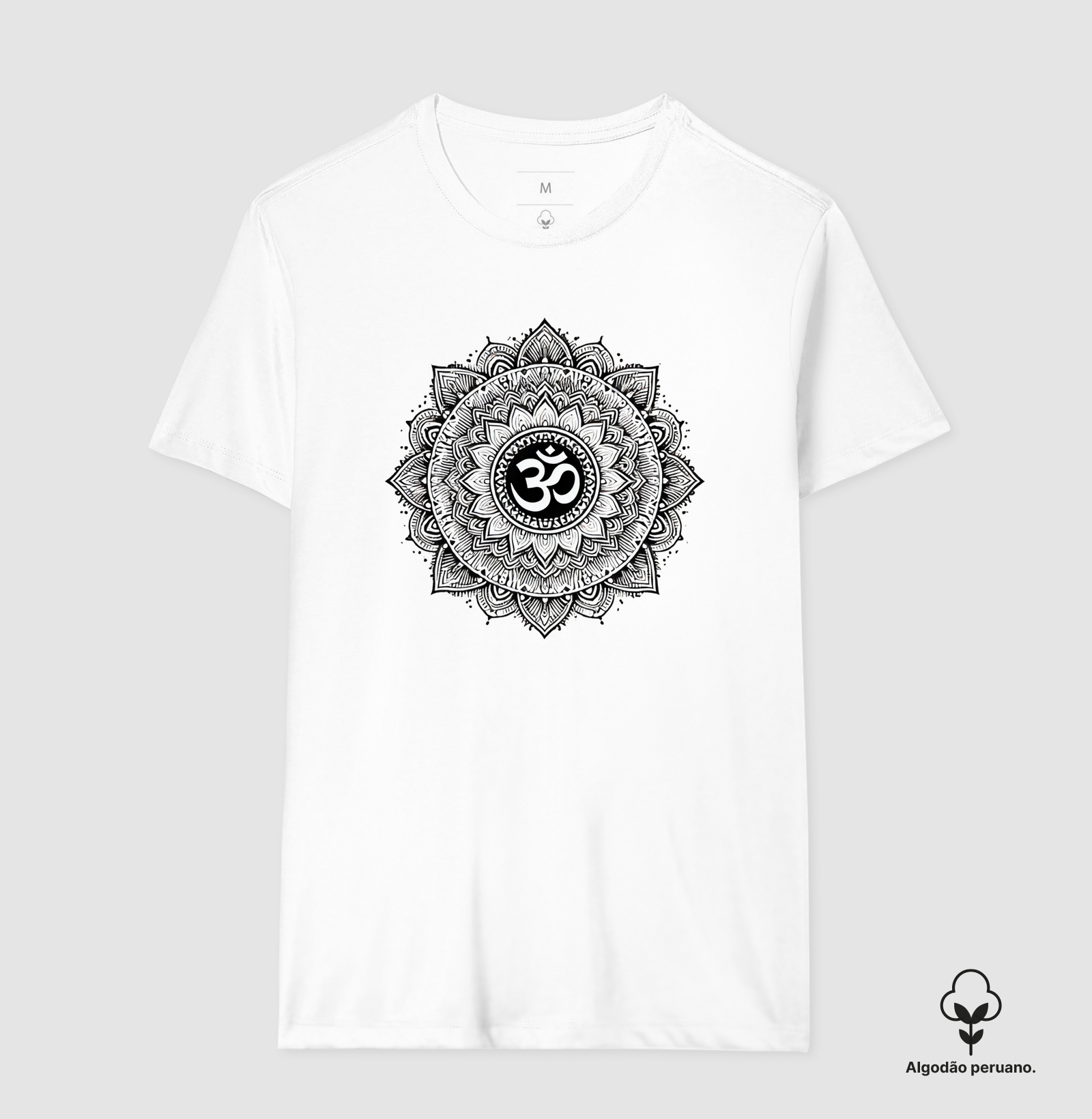 Mandala Om Preto e Branco 02