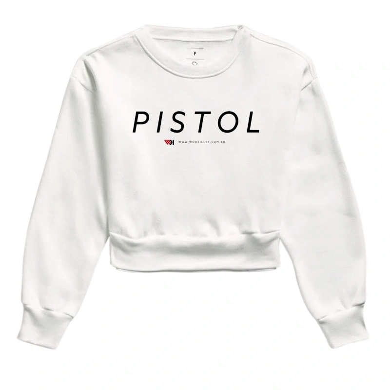 Moletom Cropped Pistol