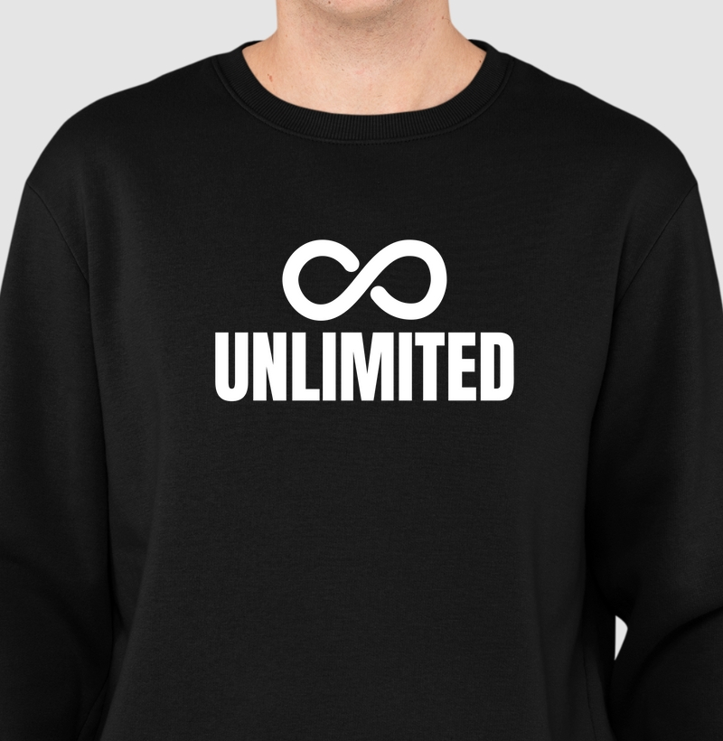 Unlimited: Moletom Slim - Liberte seu Potencial