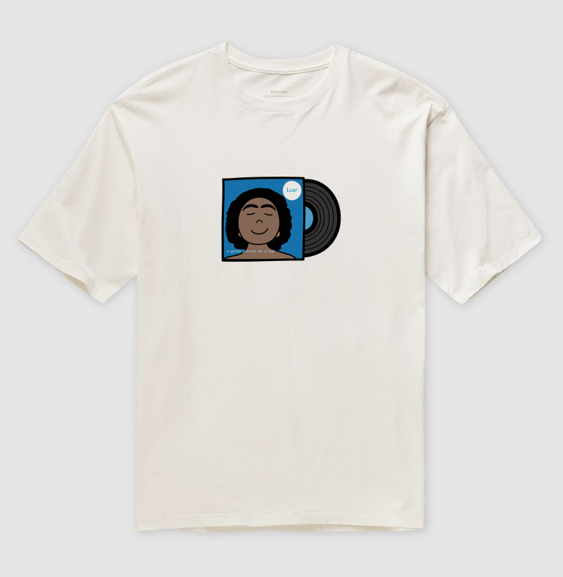 Camiseta Oversized Inspiração Gilberto Gil - Luar
