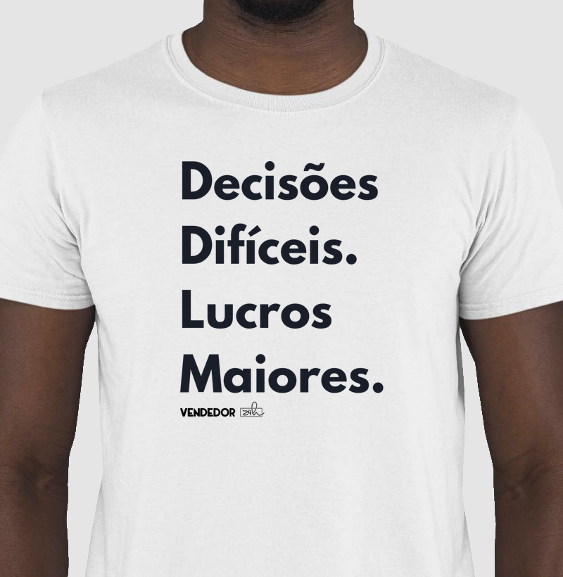 Camiseta V24h - Decisões Difíceis
