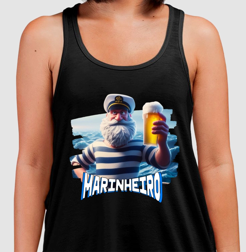 Regata 100% Algodão Marinheiro