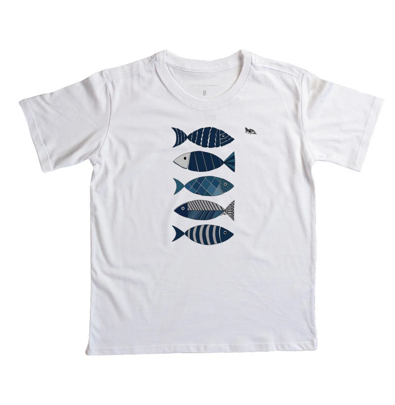 Camiseta Infantil Peixes