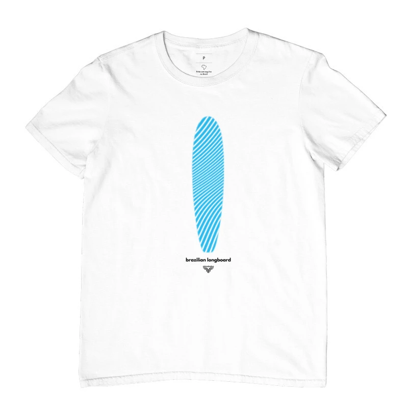 Camiseta Aimobaba Longboard masculina branca