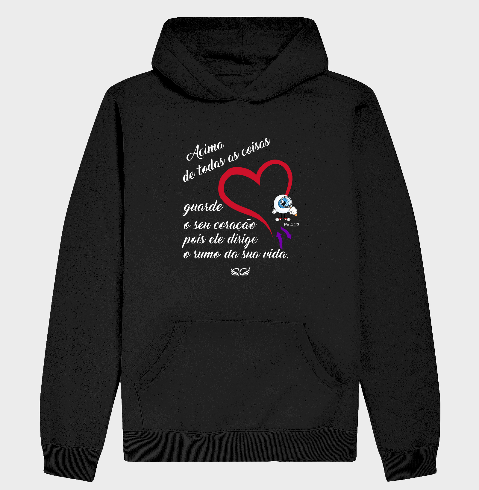 Camiseta Cristã Pv 4 23 Acima de todas as coisas, guarde o seu coração.