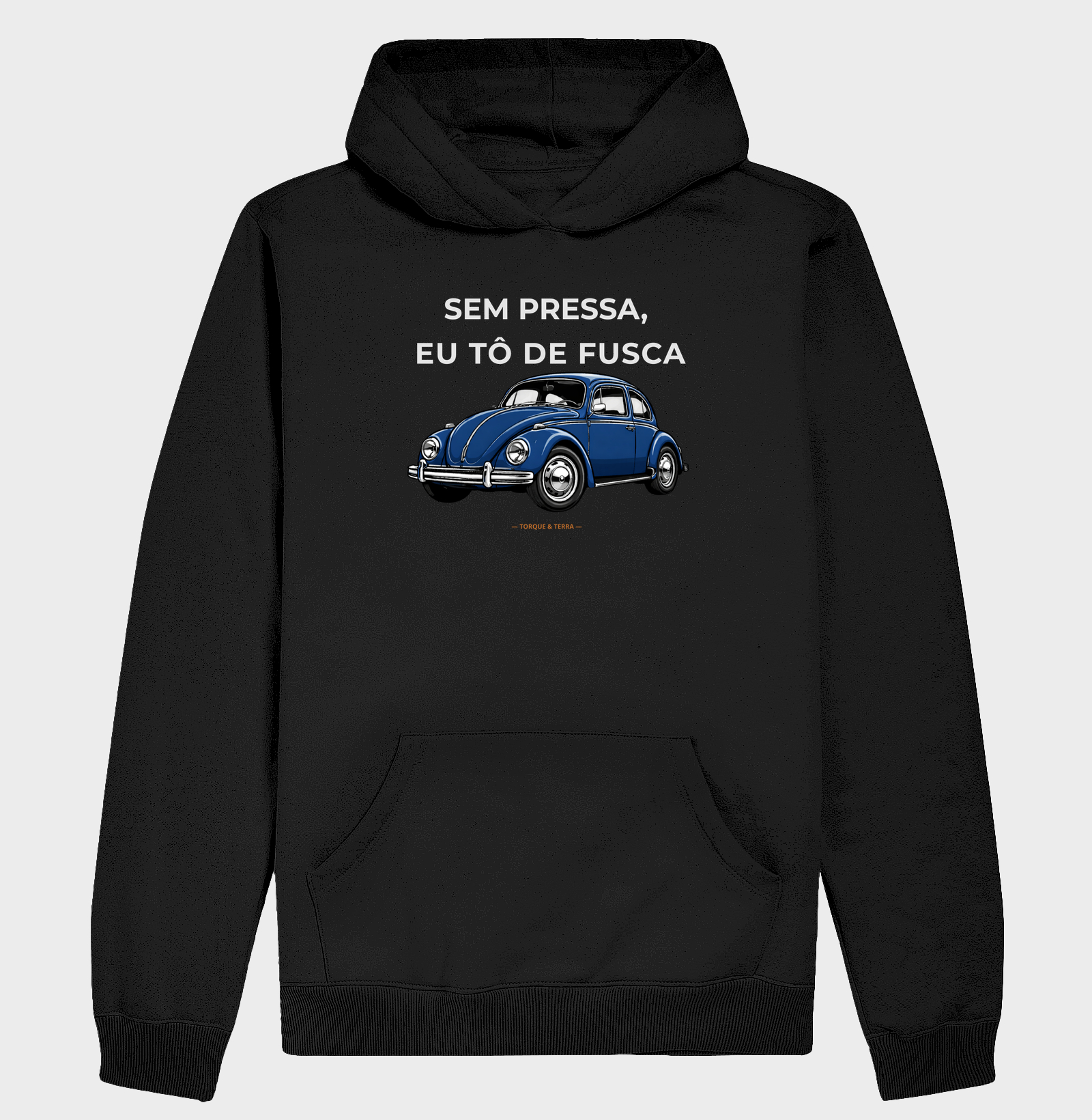 Sem pressa, eu tô de fusca - Azul Escuro
