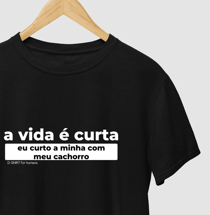 curto com meu cachorro