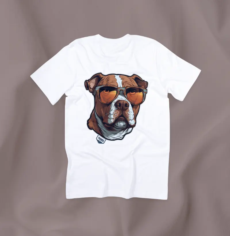 Pit Bull óculos marrom
