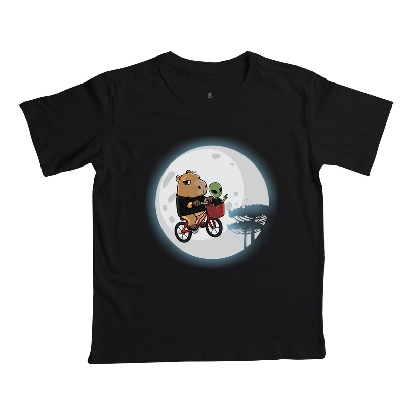 Camiseta Capivara Extraterrestre retro