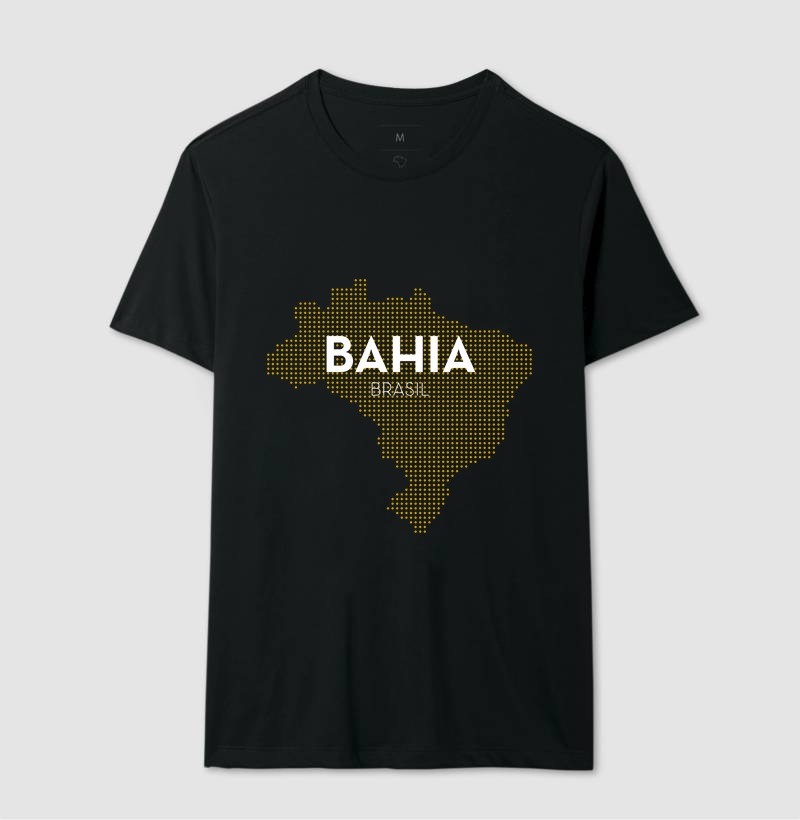 Camiseta Estado Bahia Mapa Brasil