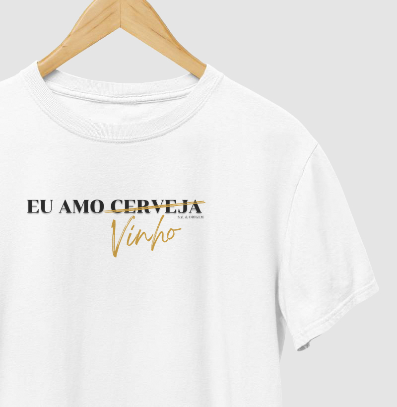 Eu amo ---- vinho