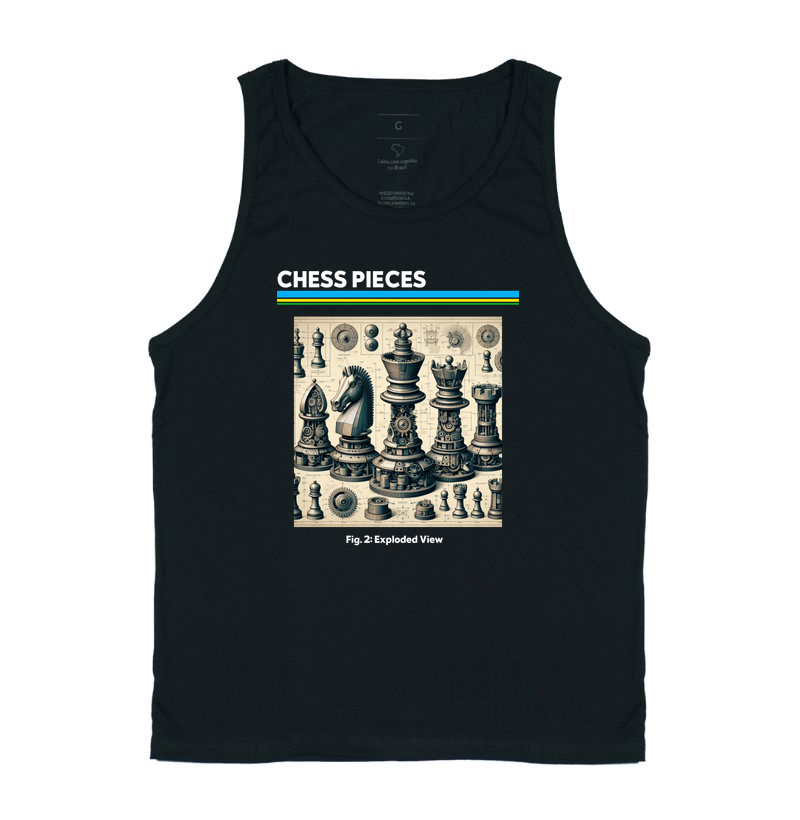Chess Pieces - Exploded View