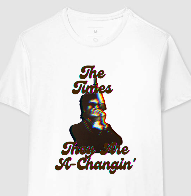 Bob Dylan – The Times They Are A-Changin’ Camiseta Retrô