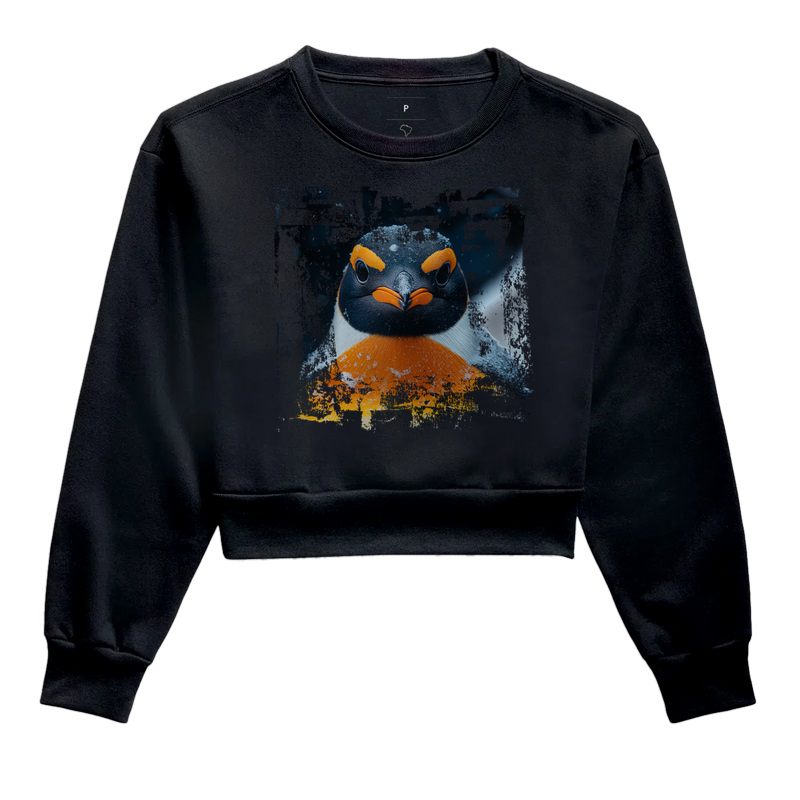 Cropped Moletom Pinguim Imperador