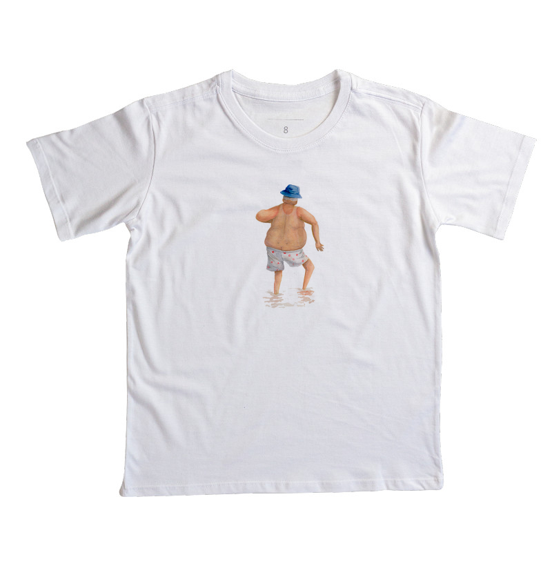 Camiseta Infantil Titio foi à praia