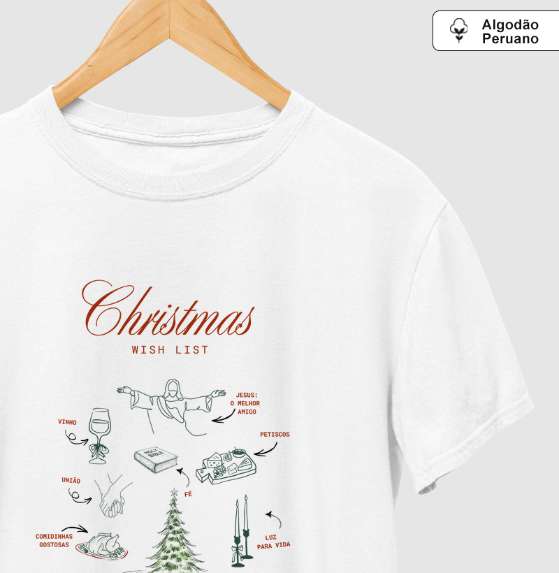 Christmas Wish List Algodão Peruano