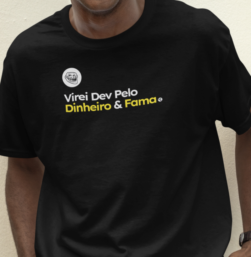 Virei Dev pelo Dinheiro e Fama
