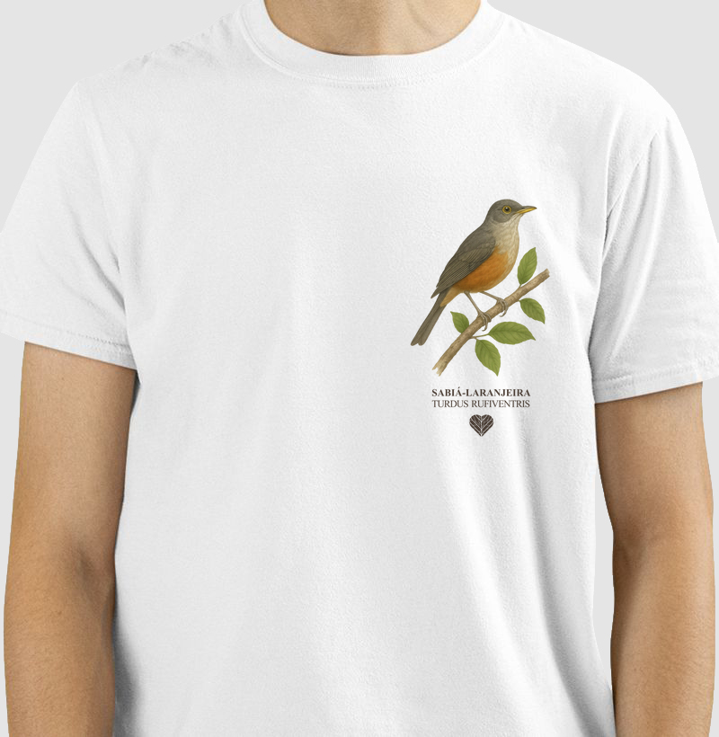 CAMISETA SABIÁ-LARANJEIRA (PEQUENO)
