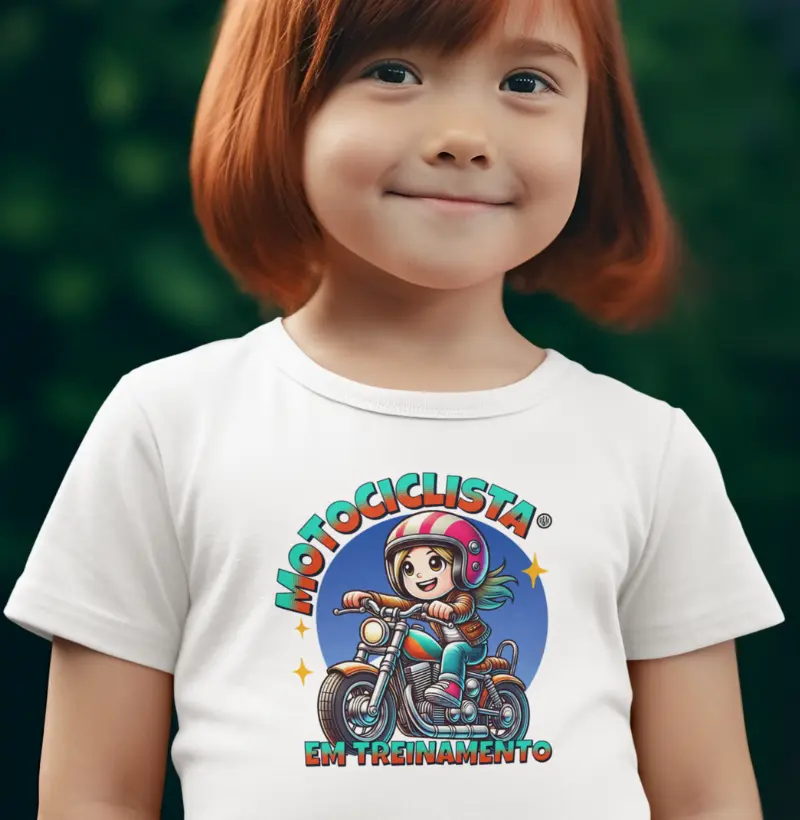 Motociclista em Treinamento - menina