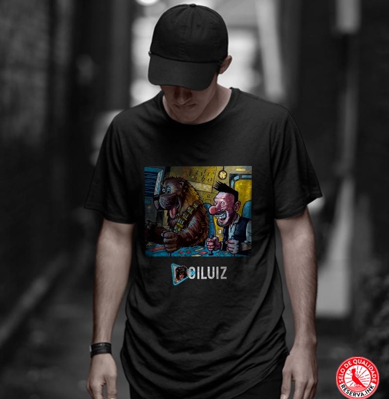 T-Shirt Unissex e Baby Look Oi Luiz Charge
