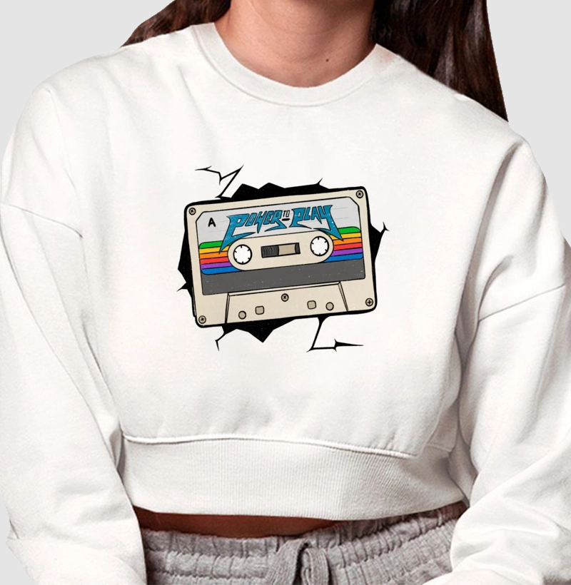 PWR 2 PLAY || MOLETOM CROPPED