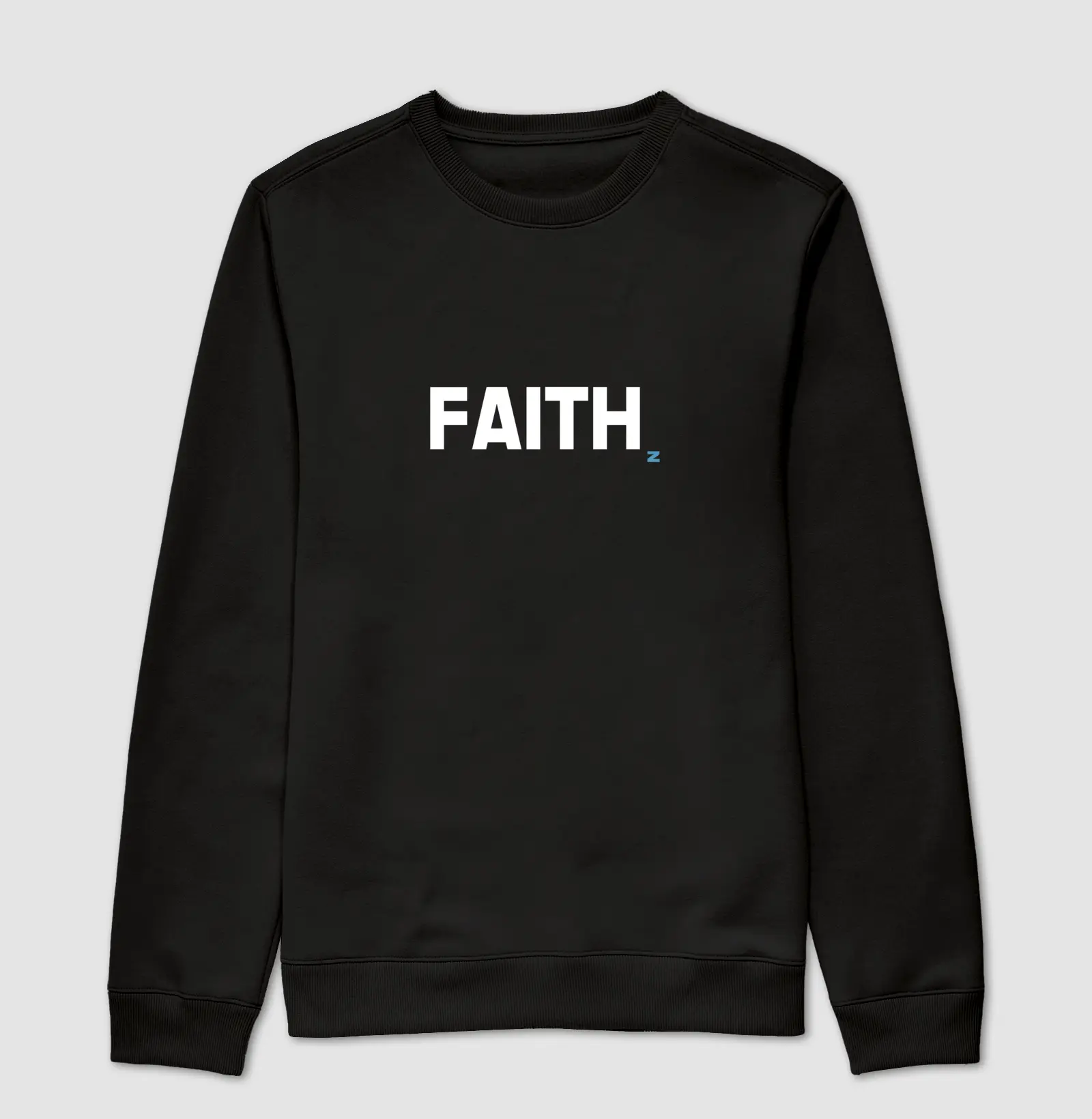 Suéter Moletom Preta - Faith