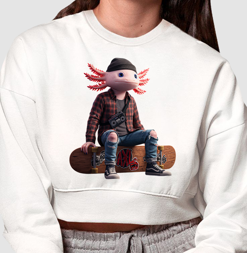 Cropped Moletom - AXL, Grunge Anos 90