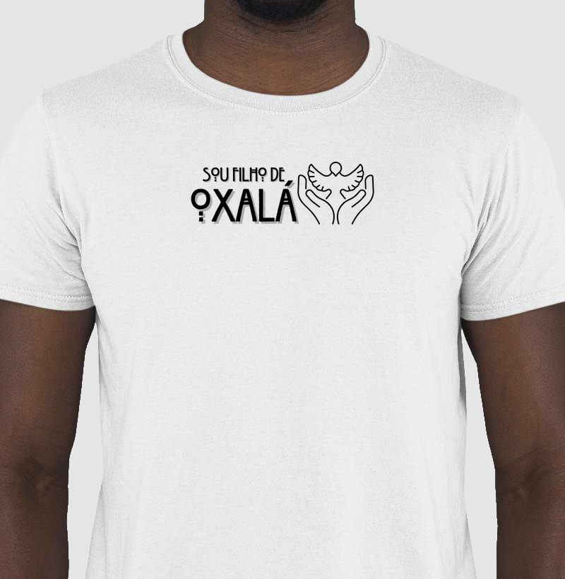 Camiseta Filho de Oxalá Sombreada Branca