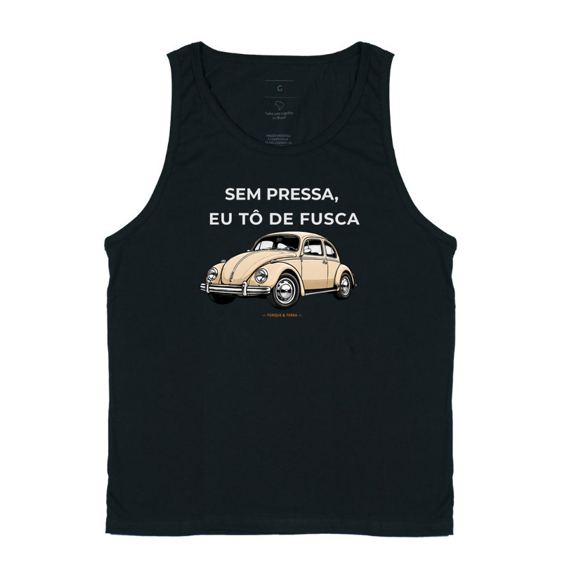 Sem pressa, eu tô de fusca - Bege
