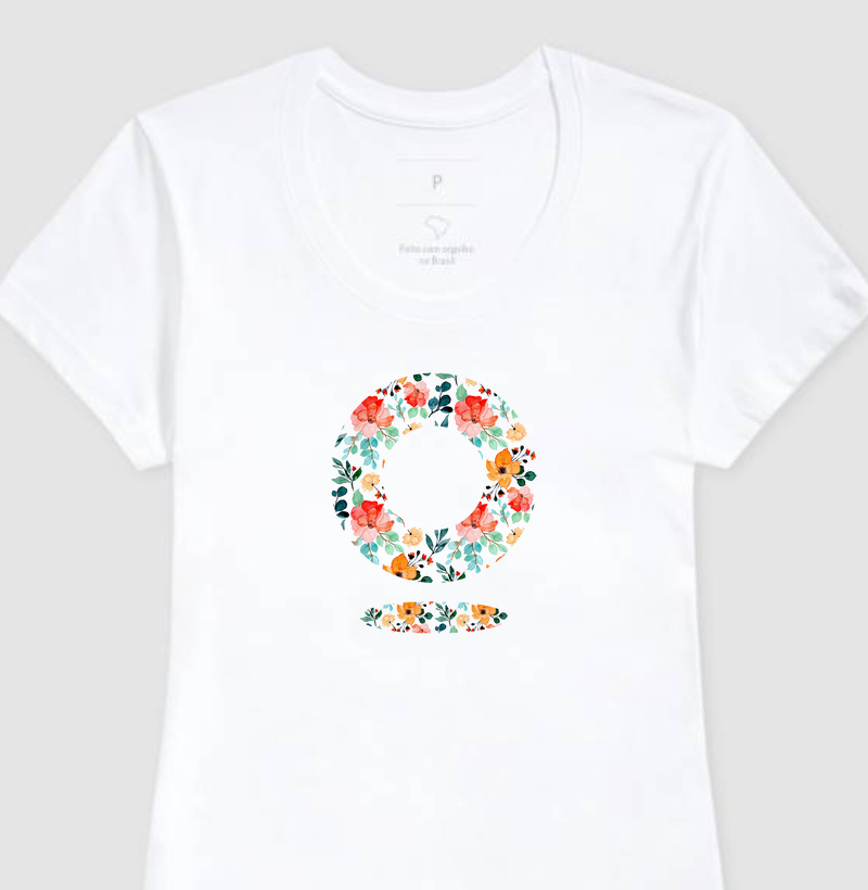 Camiseta O Floral 1 Orchid