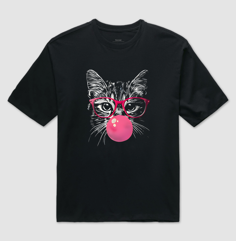 Oversized - Gato com chiclete