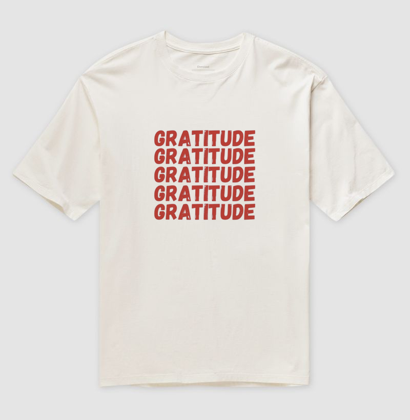Camiseta Oversized Gratitude
