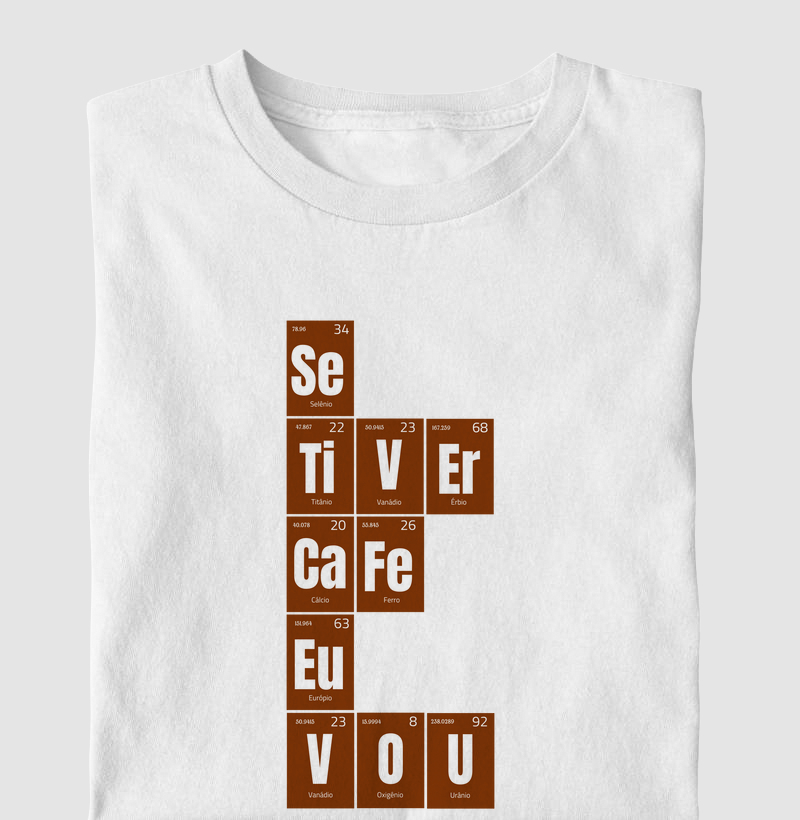Se tiver café, eu vou - Tabela periódica