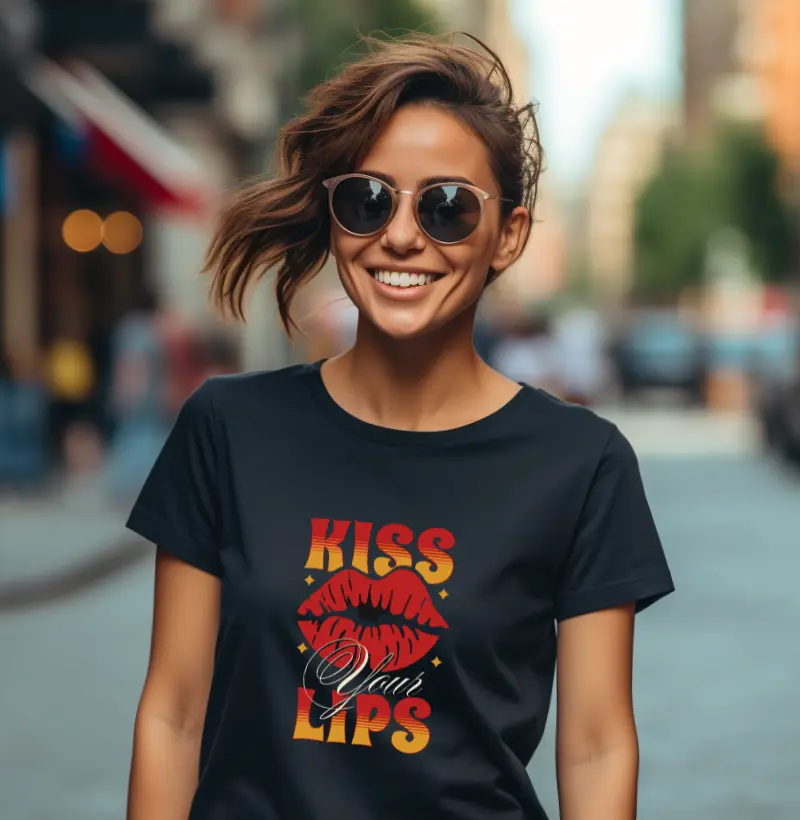 Camiseta Kiss Your Lips