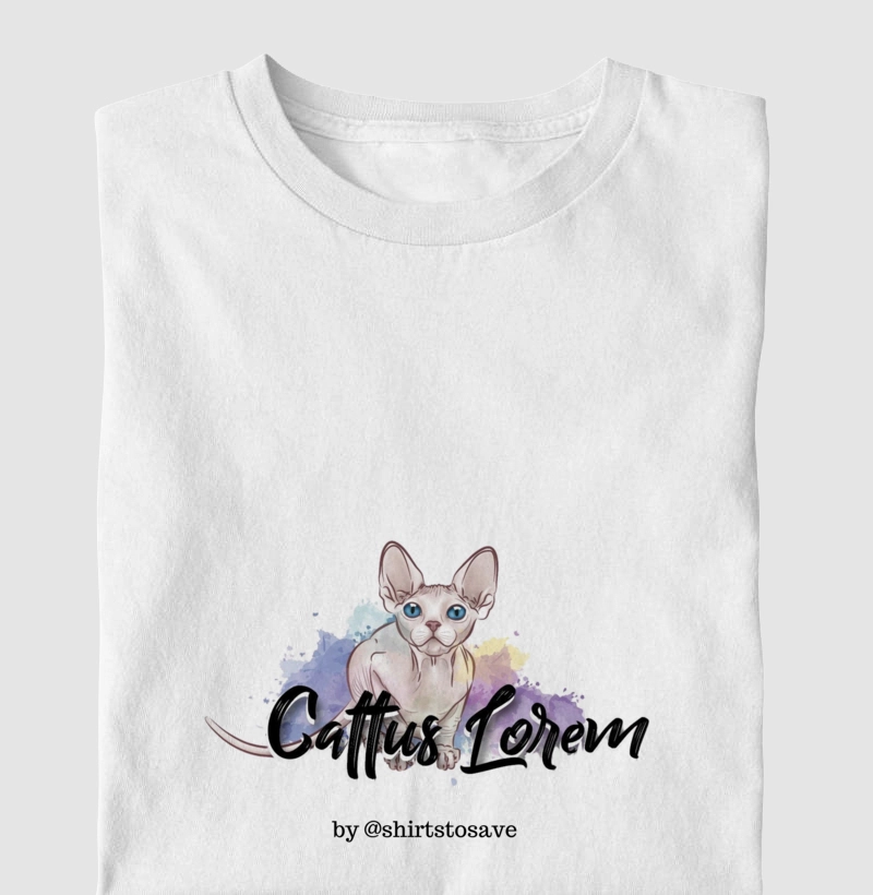 Camiseta Cattus Lorem Sphynx
