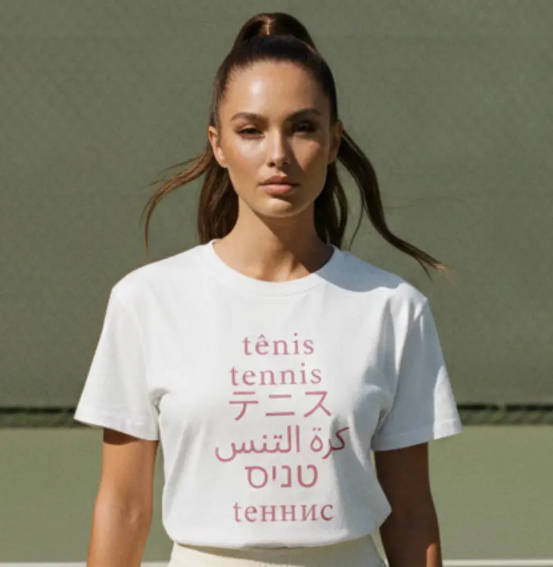 TÊNIS EM 6 IDIOMAS - PARA ELAS