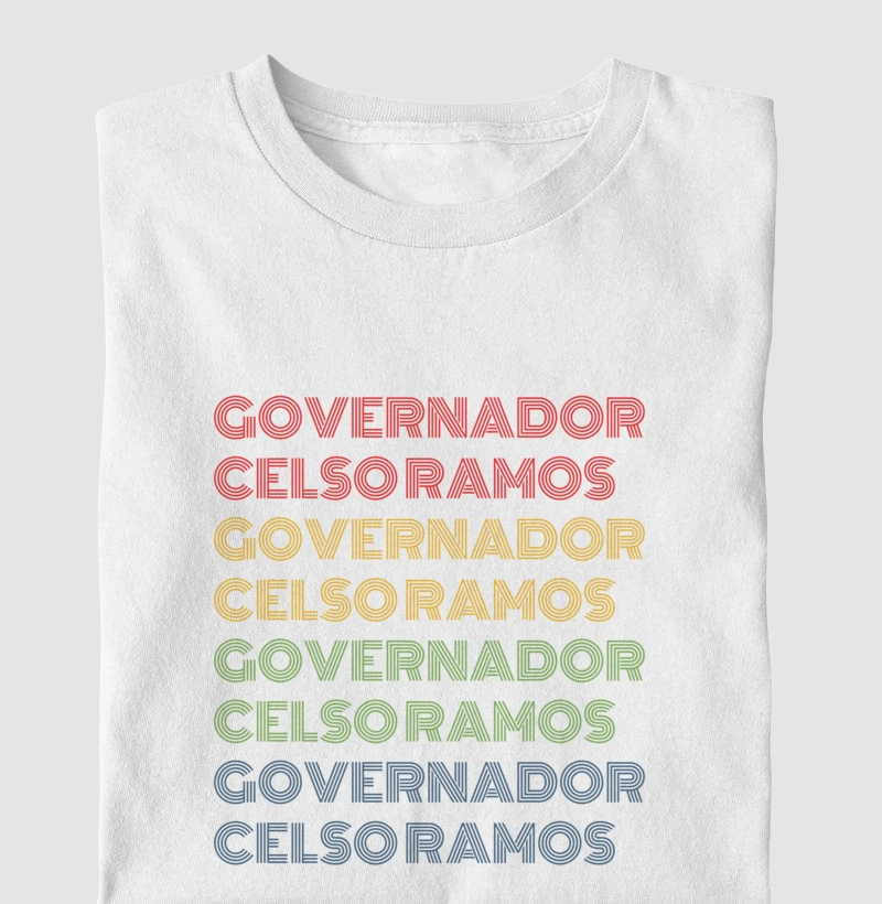 Governador Celso Ramos Letreiro Retrô