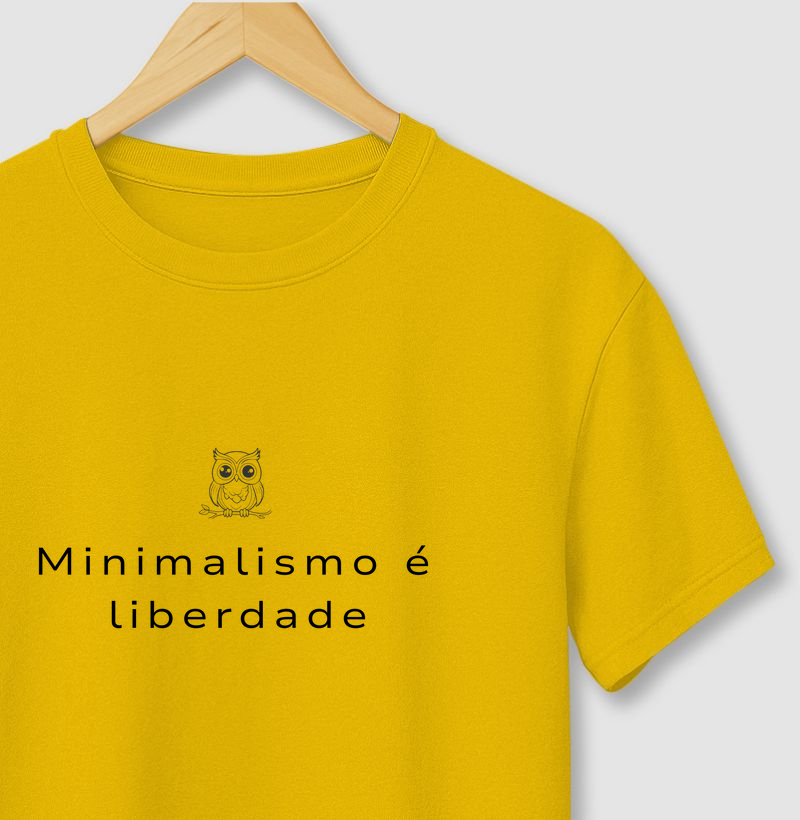 Camiseta Minimalista com Coruja | Animalis