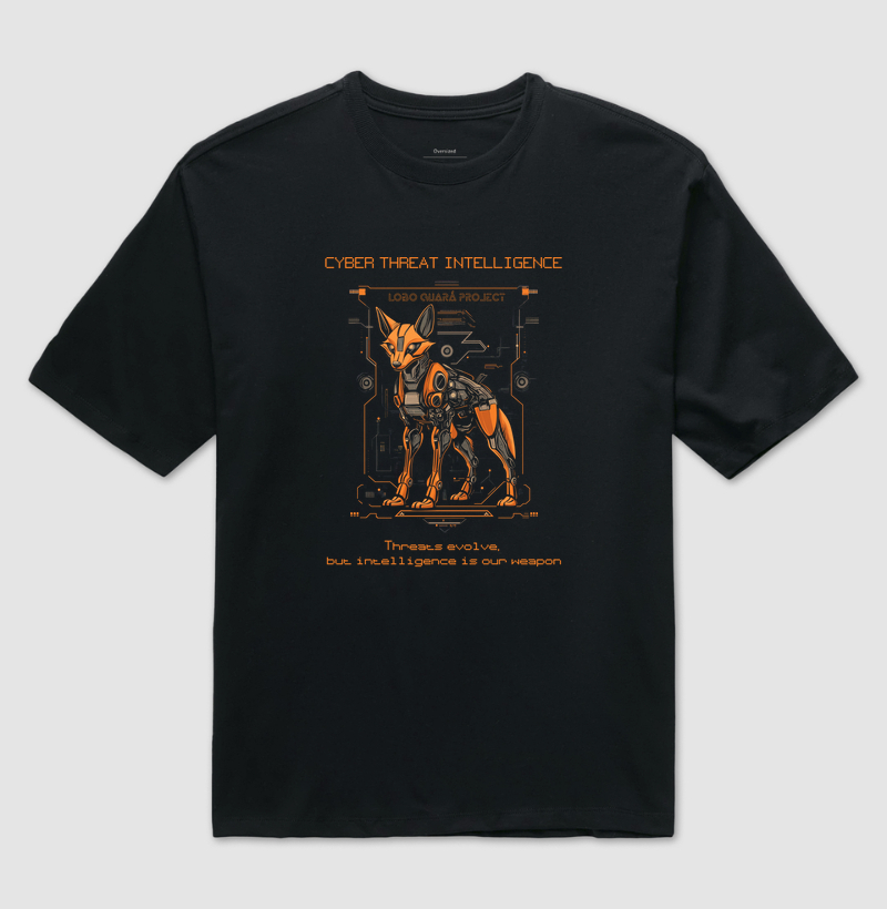 Camiseta Oversized - Lobo Guará Project: Robot wolf 1