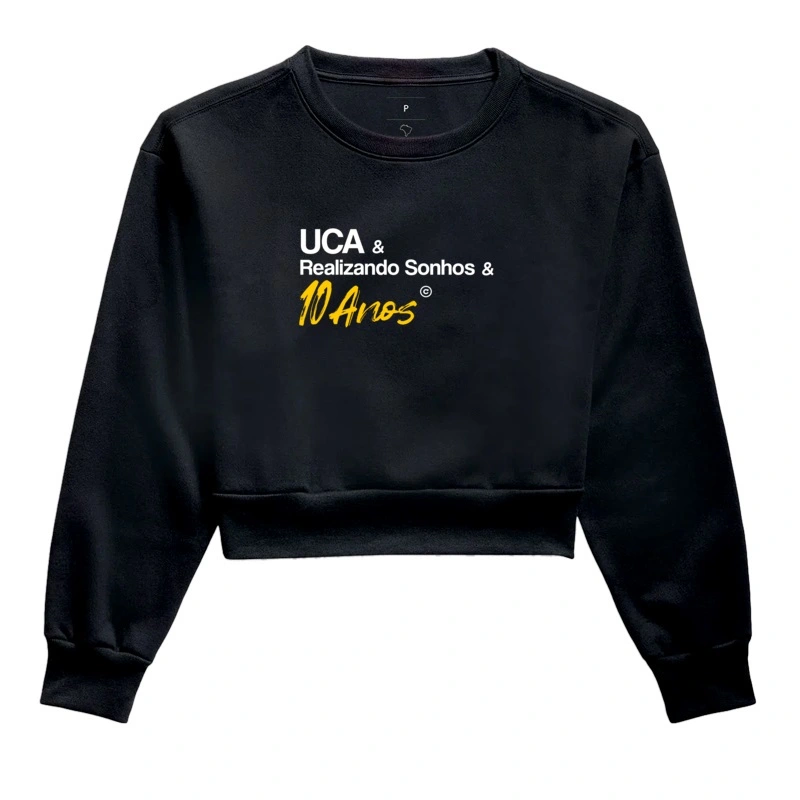 Moletom Cropped - 10 anos