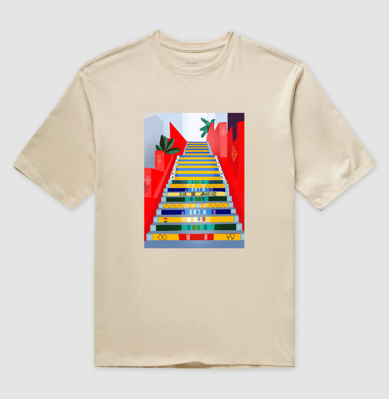 Camiseta Oversized Escadaria Selaron