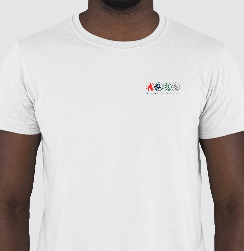 Camiseta 4 Elementos da Natureza Circ. Branca